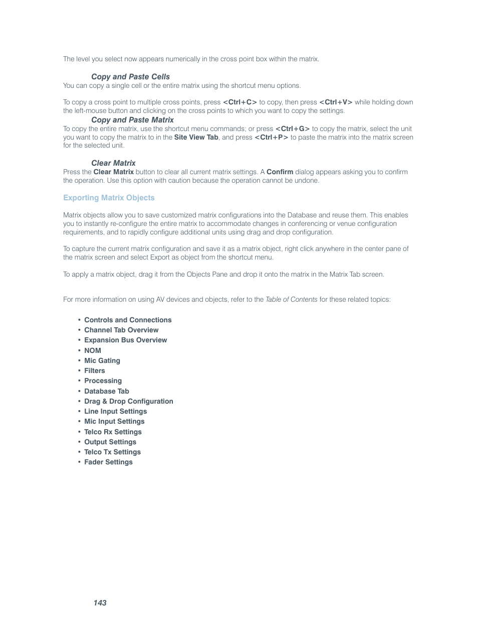 ClearOne comm CONVERGE SR 1212 User Manual | Page 148 / 320