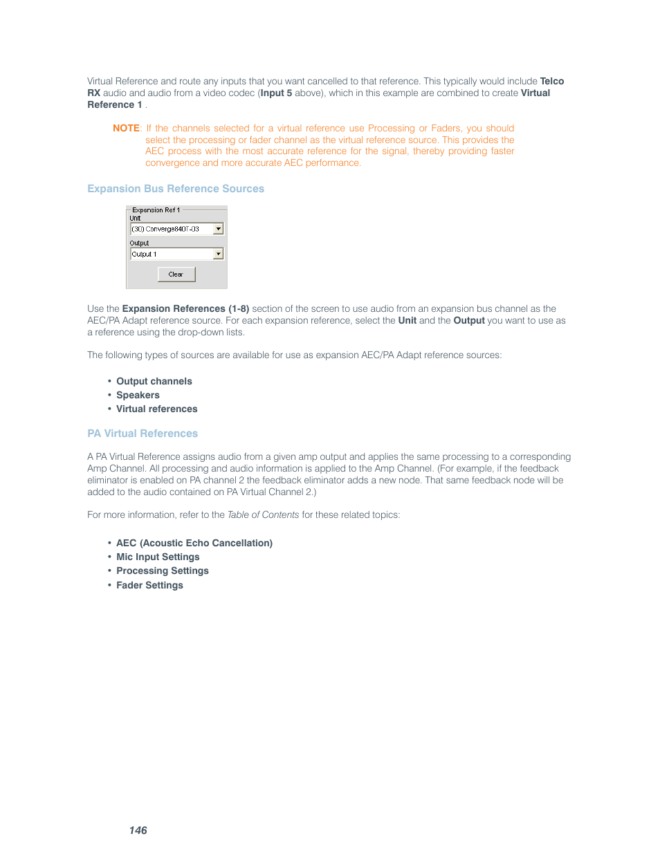 ClearOne comm CONVERGE SR 1212 User Manual | Page 151 / 320