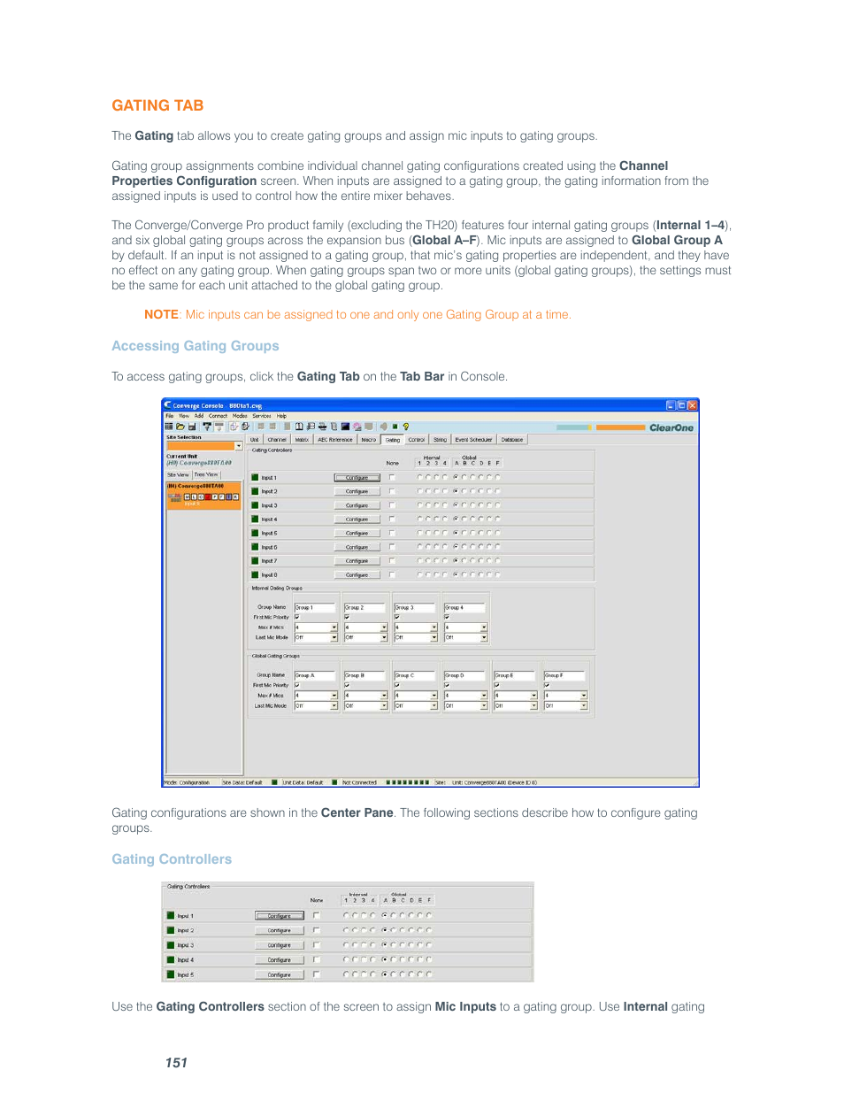 ClearOne comm CONVERGE SR 1212 User Manual | Page 156 / 320