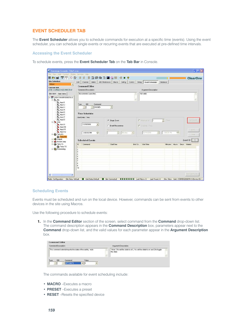 ClearOne comm CONVERGE SR 1212 User Manual | Page 164 / 320