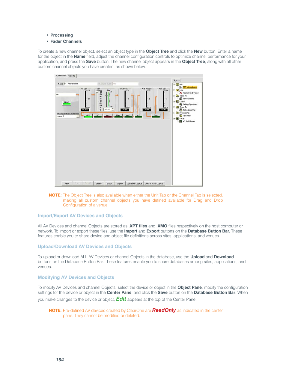 Edit | ClearOne comm CONVERGE SR 1212 User Manual | Page 169 / 320