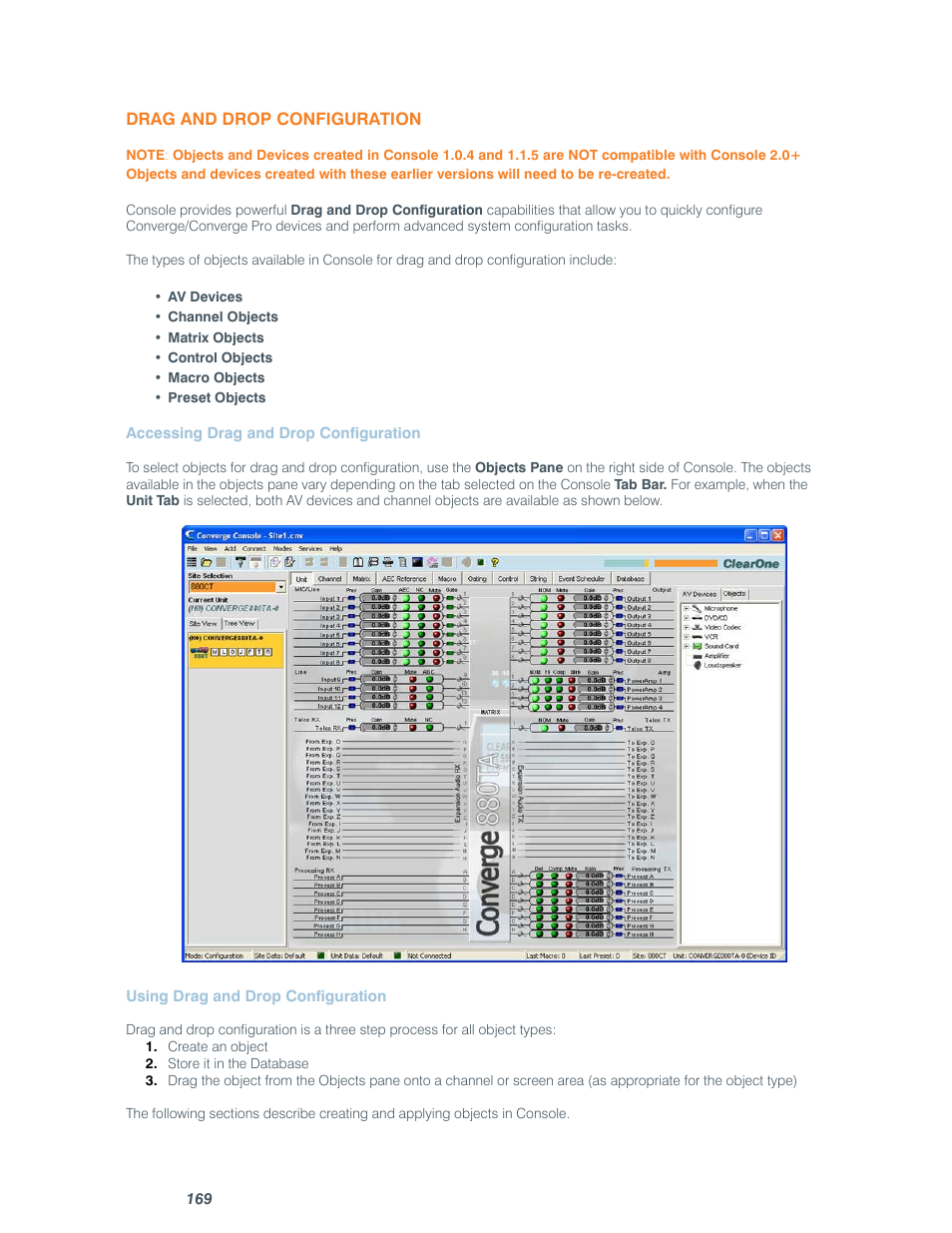 ClearOne comm CONVERGE SR 1212 User Manual | Page 174 / 320