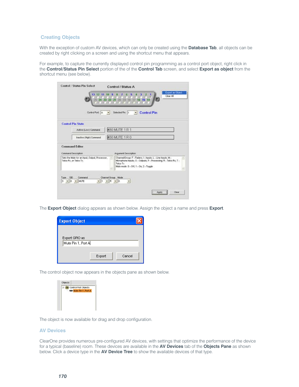 ClearOne comm CONVERGE SR 1212 User Manual | Page 175 / 320