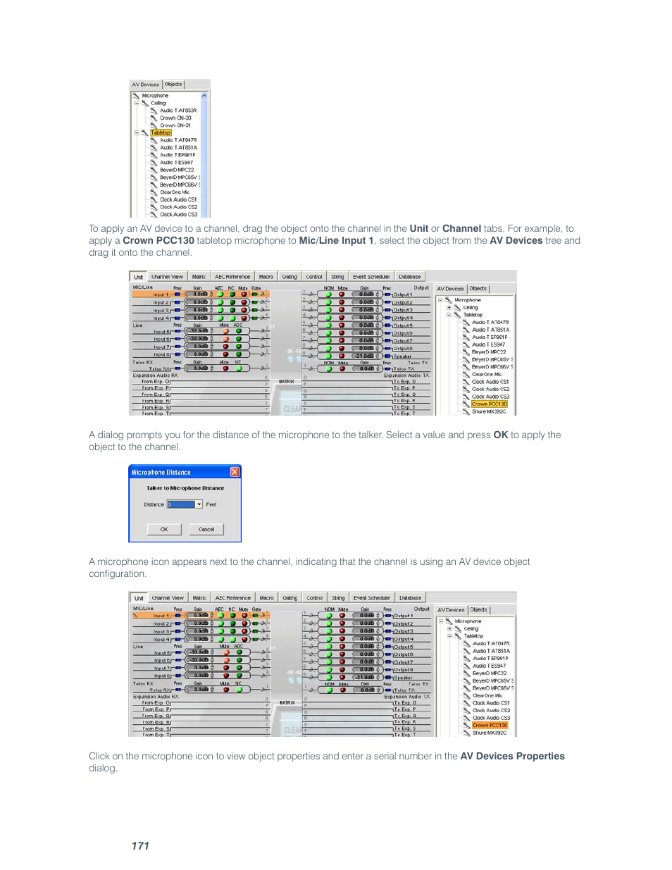 ClearOne comm CONVERGE SR 1212 User Manual | Page 176 / 320