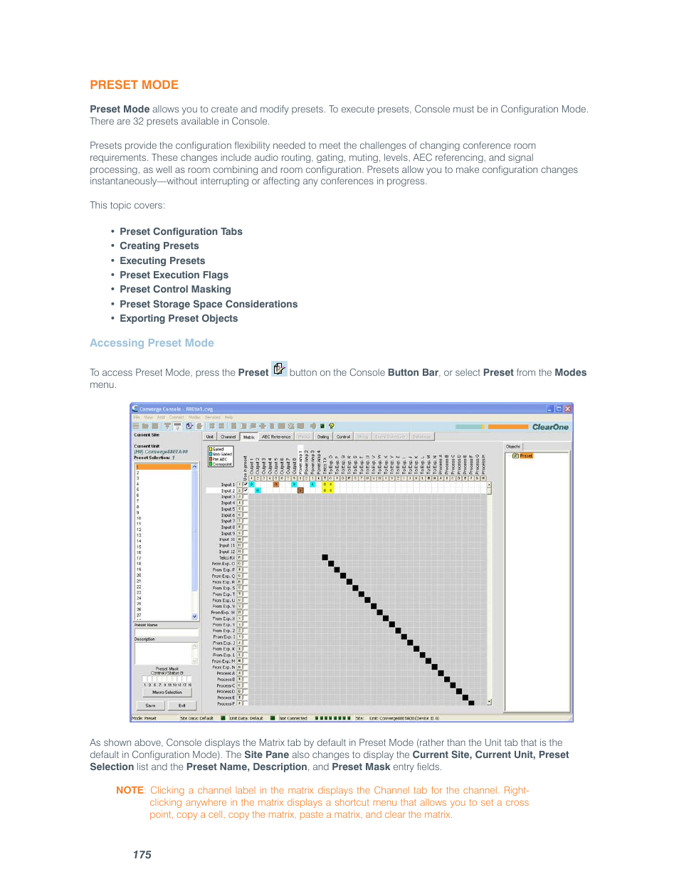 ClearOne comm CONVERGE SR 1212 User Manual | Page 180 / 320