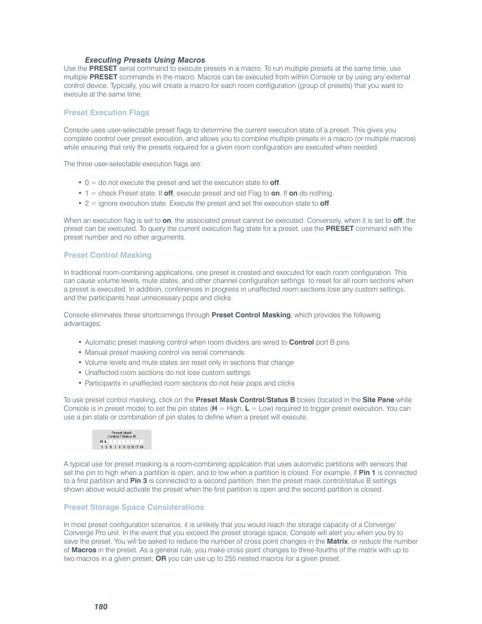 ClearOne comm CONVERGE SR 1212 User Manual | Page 185 / 320