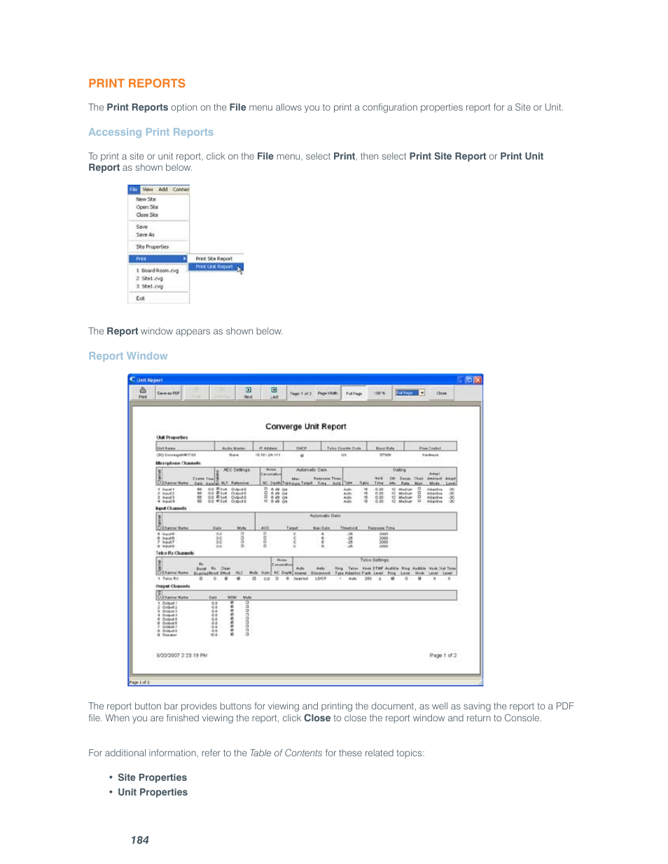 ClearOne comm CONVERGE SR 1212 User Manual | Page 189 / 320