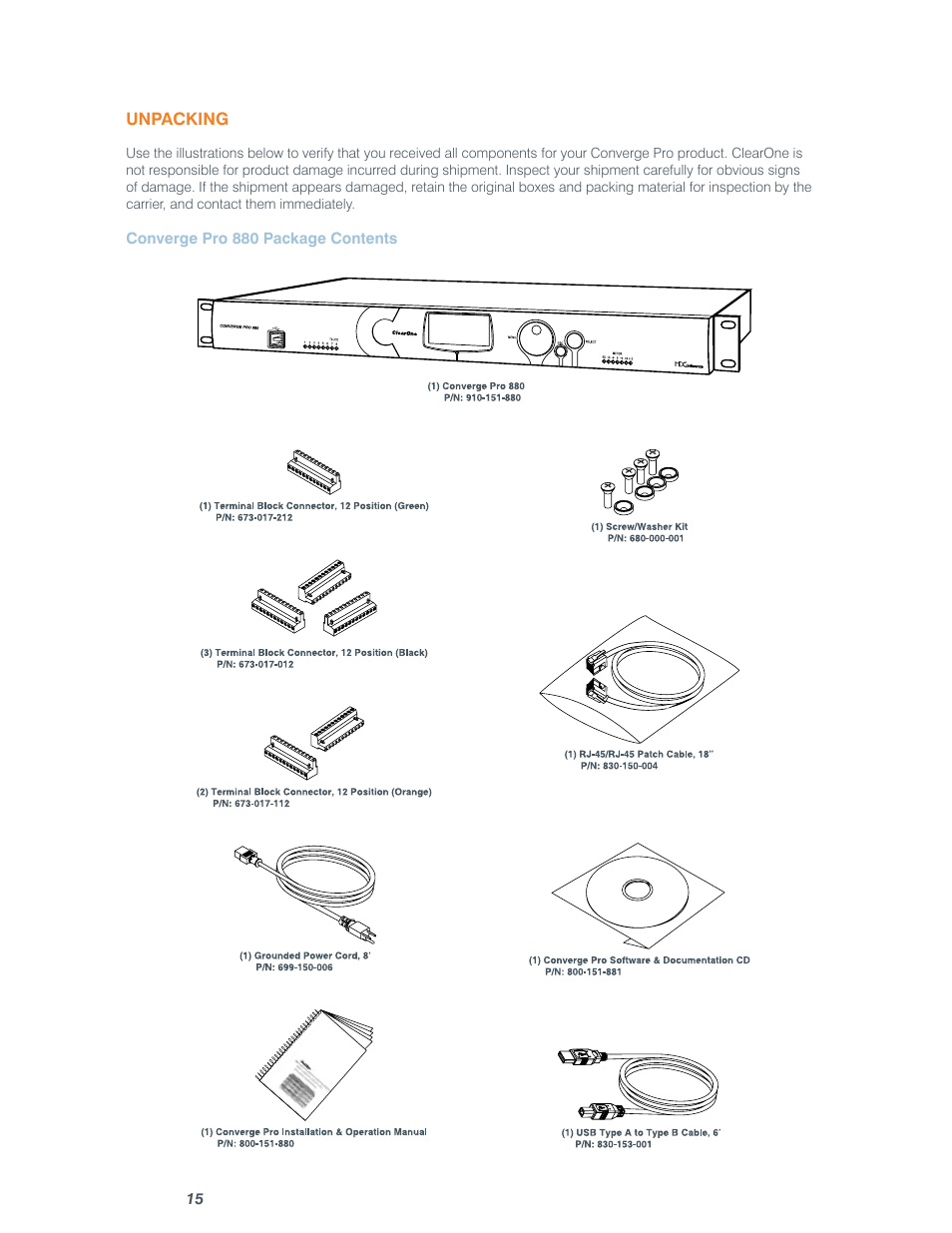 ClearOne comm CONVERGE SR 1212 User Manual | Page 20 / 320