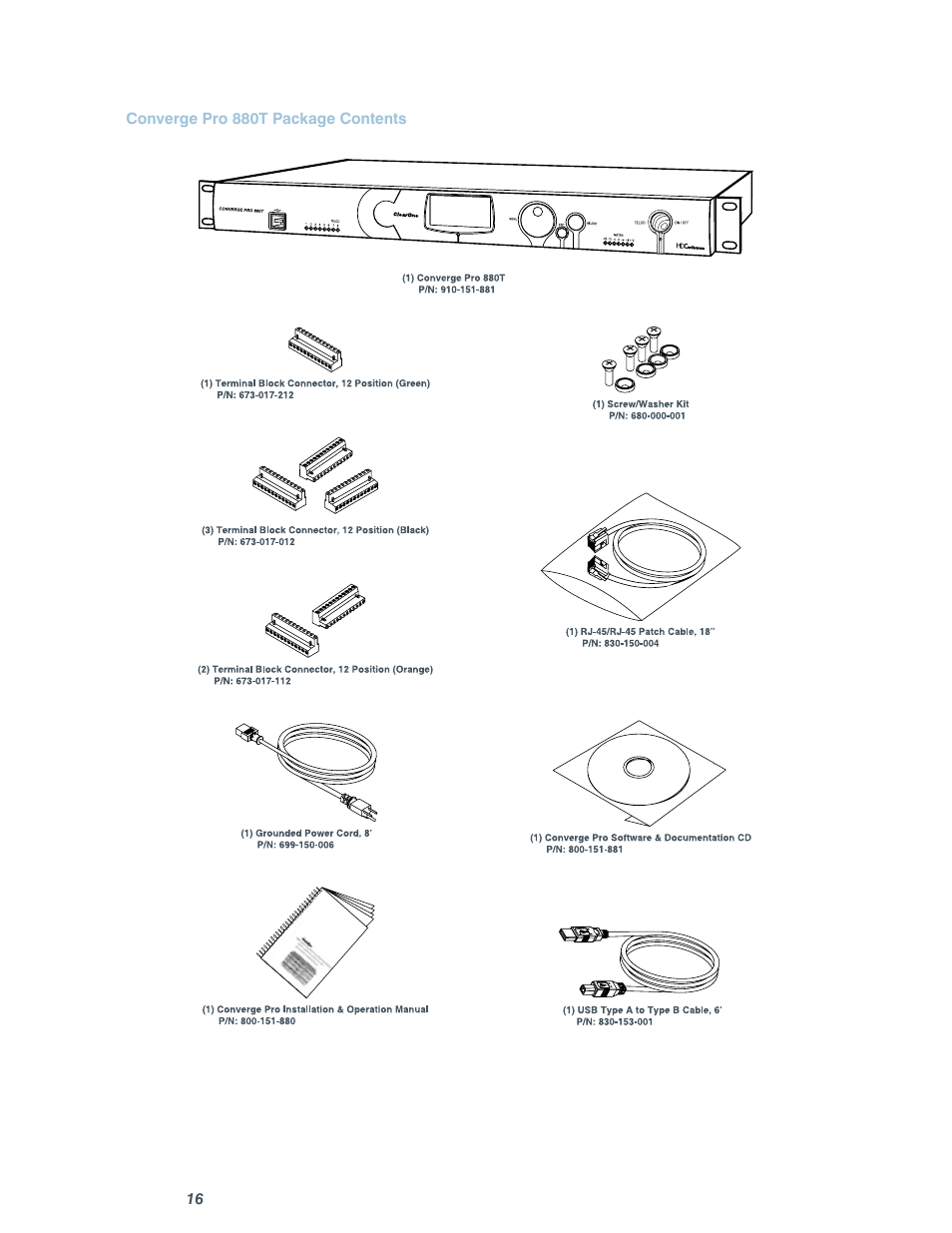 ClearOne comm CONVERGE SR 1212 User Manual | Page 21 / 320