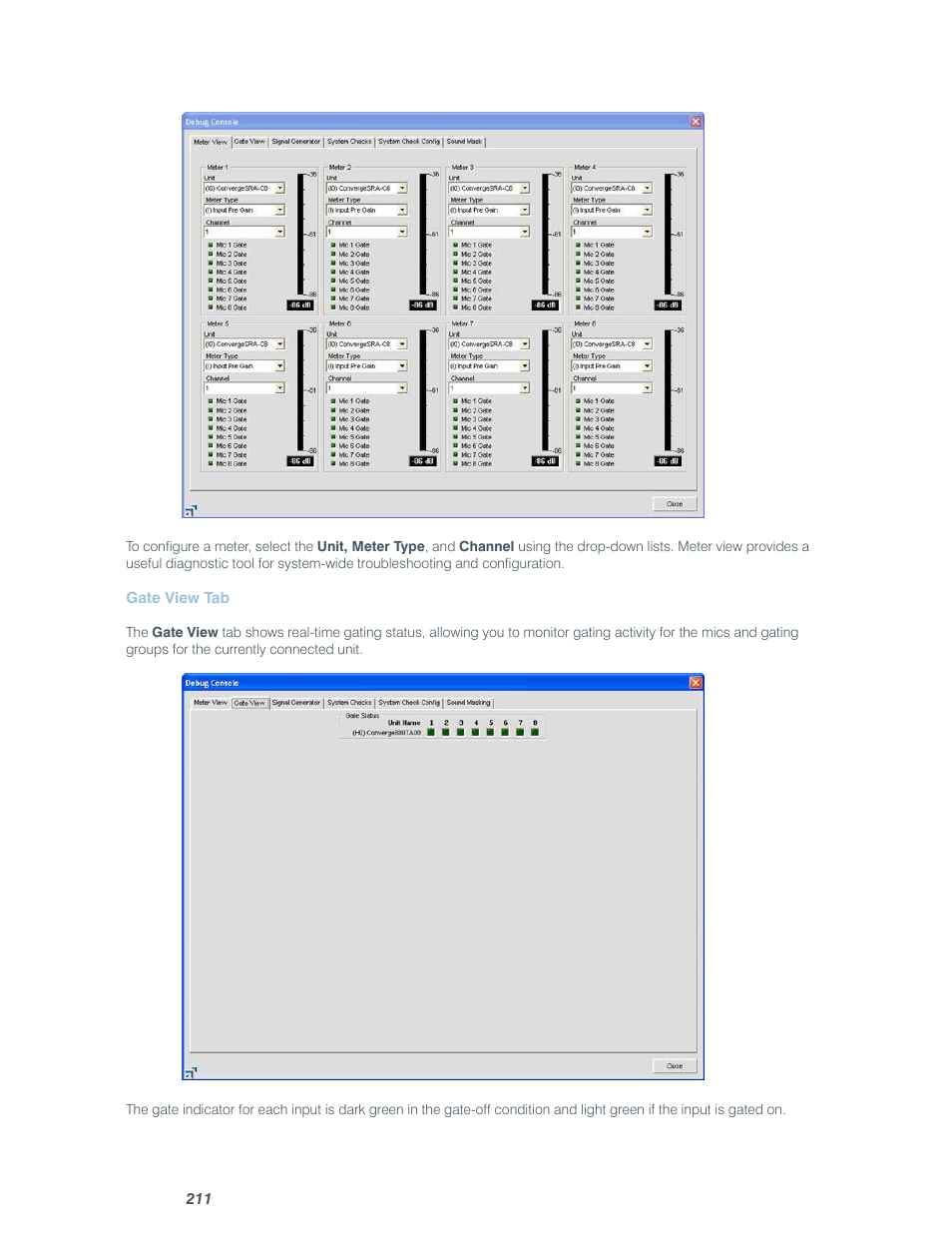 ClearOne comm CONVERGE SR 1212 User Manual | Page 216 / 320