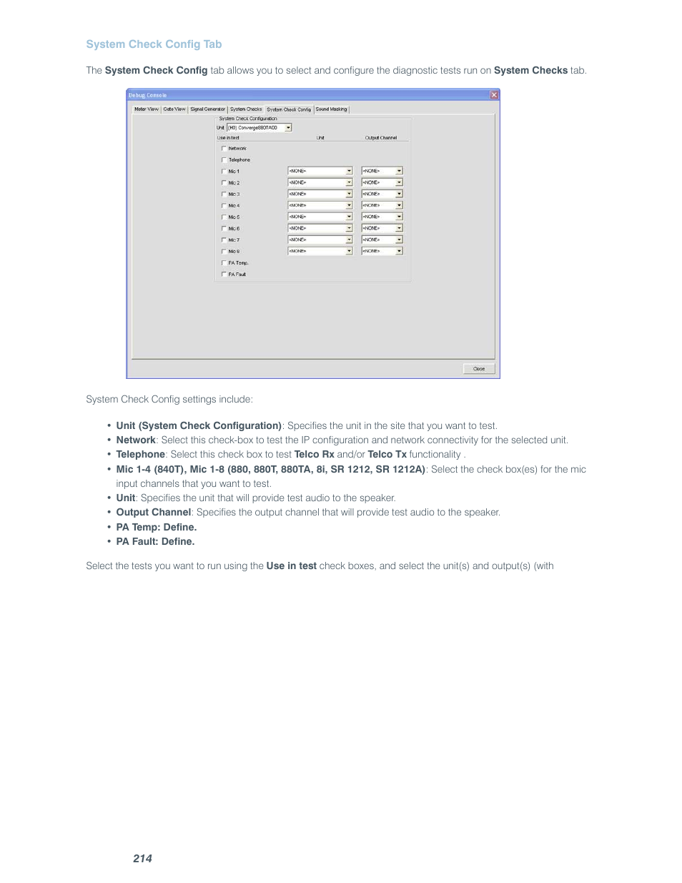 ClearOne comm CONVERGE SR 1212 User Manual | Page 219 / 320