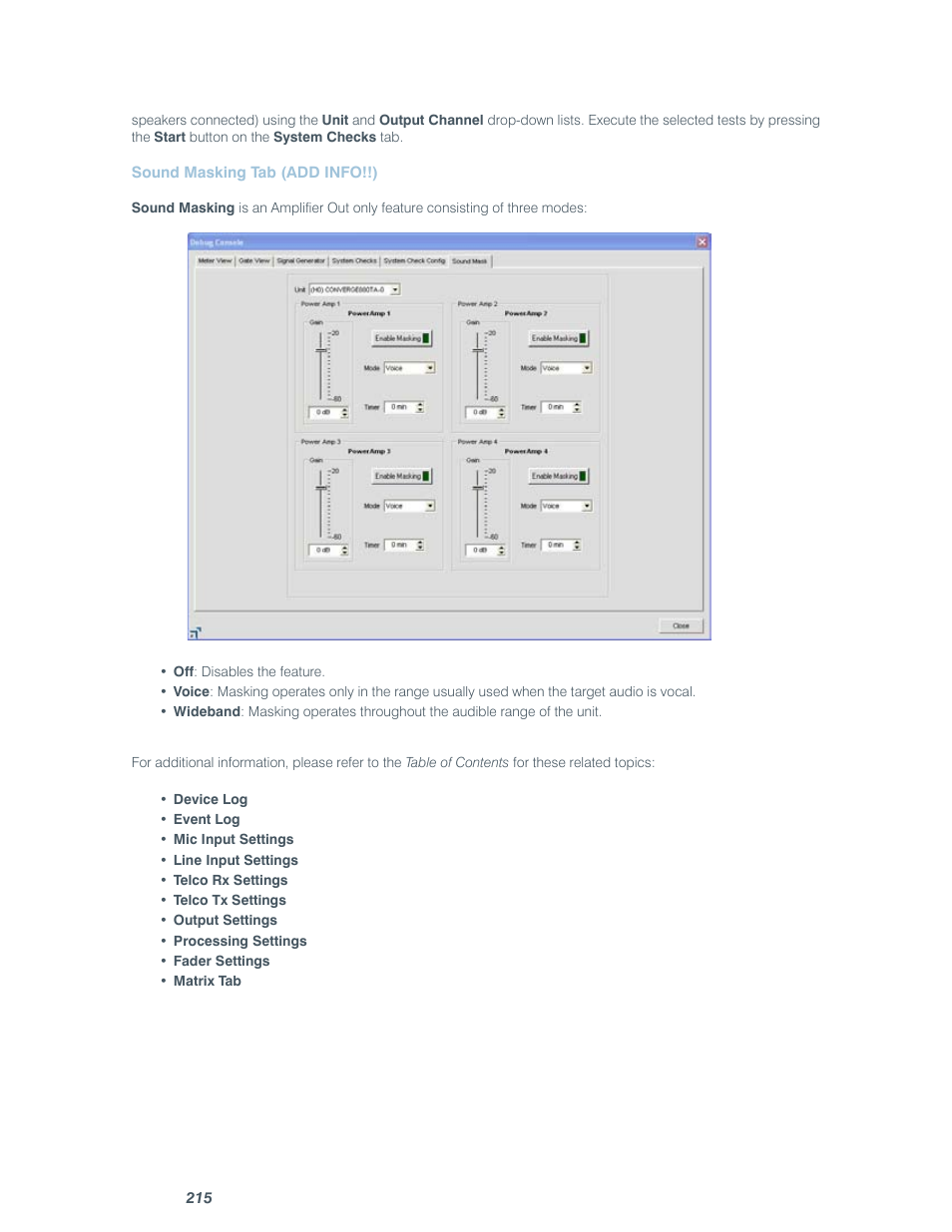 ClearOne comm CONVERGE SR 1212 User Manual | Page 220 / 320