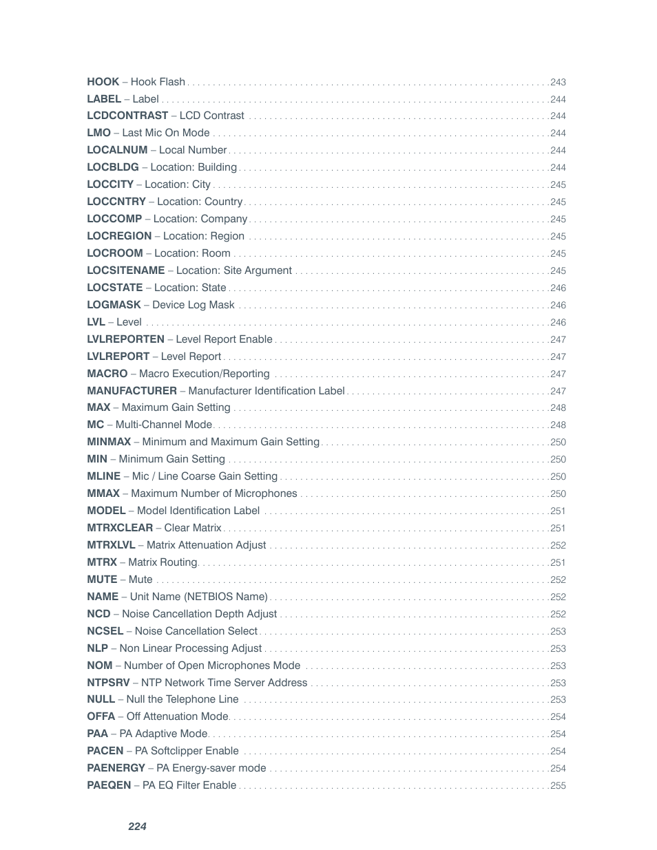 ClearOne comm CONVERGE SR 1212 User Manual | Page 229 / 320