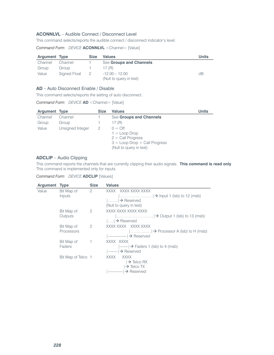 ClearOne comm CONVERGE SR 1212 User Manual | Page 233 / 320