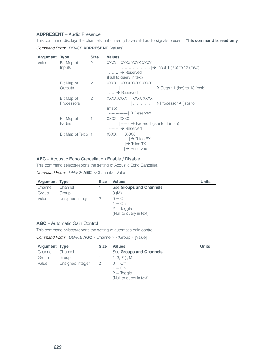 ClearOne comm CONVERGE SR 1212 User Manual | Page 234 / 320