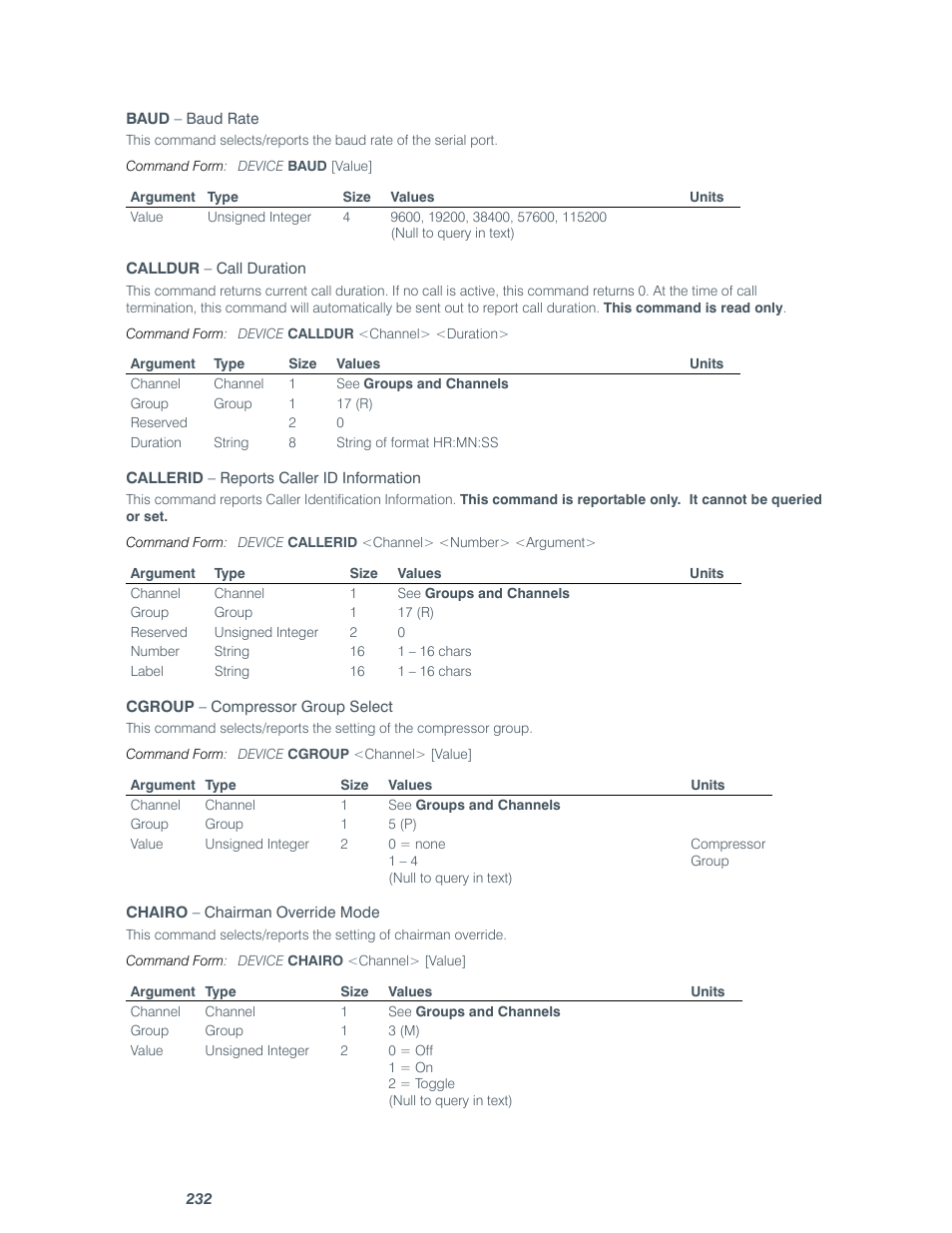 ClearOne comm CONVERGE SR 1212 User Manual | Page 237 / 320