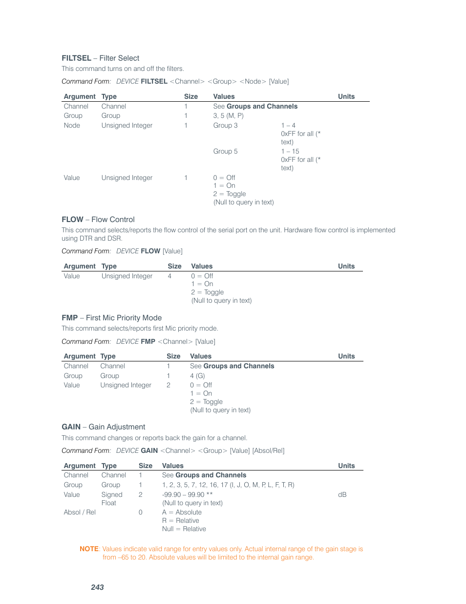 ClearOne comm CONVERGE SR 1212 User Manual | Page 248 / 320