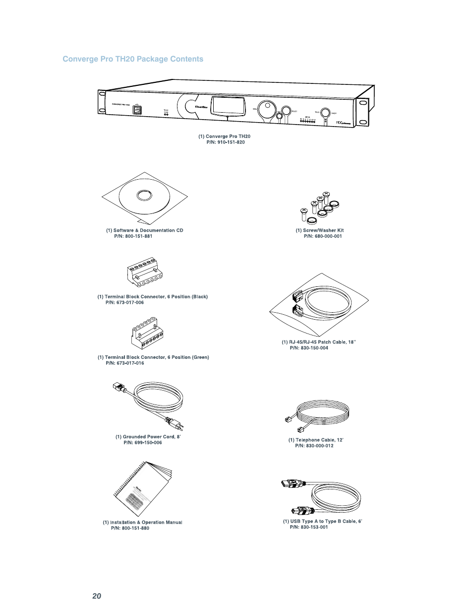 ClearOne comm CONVERGE SR 1212 User Manual | Page 25 / 320