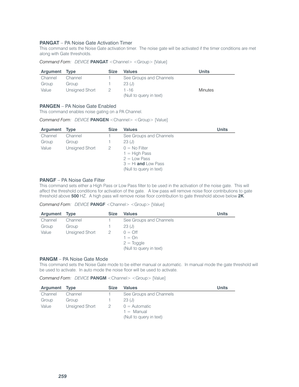 ClearOne comm CONVERGE SR 1212 User Manual | Page 264 / 320