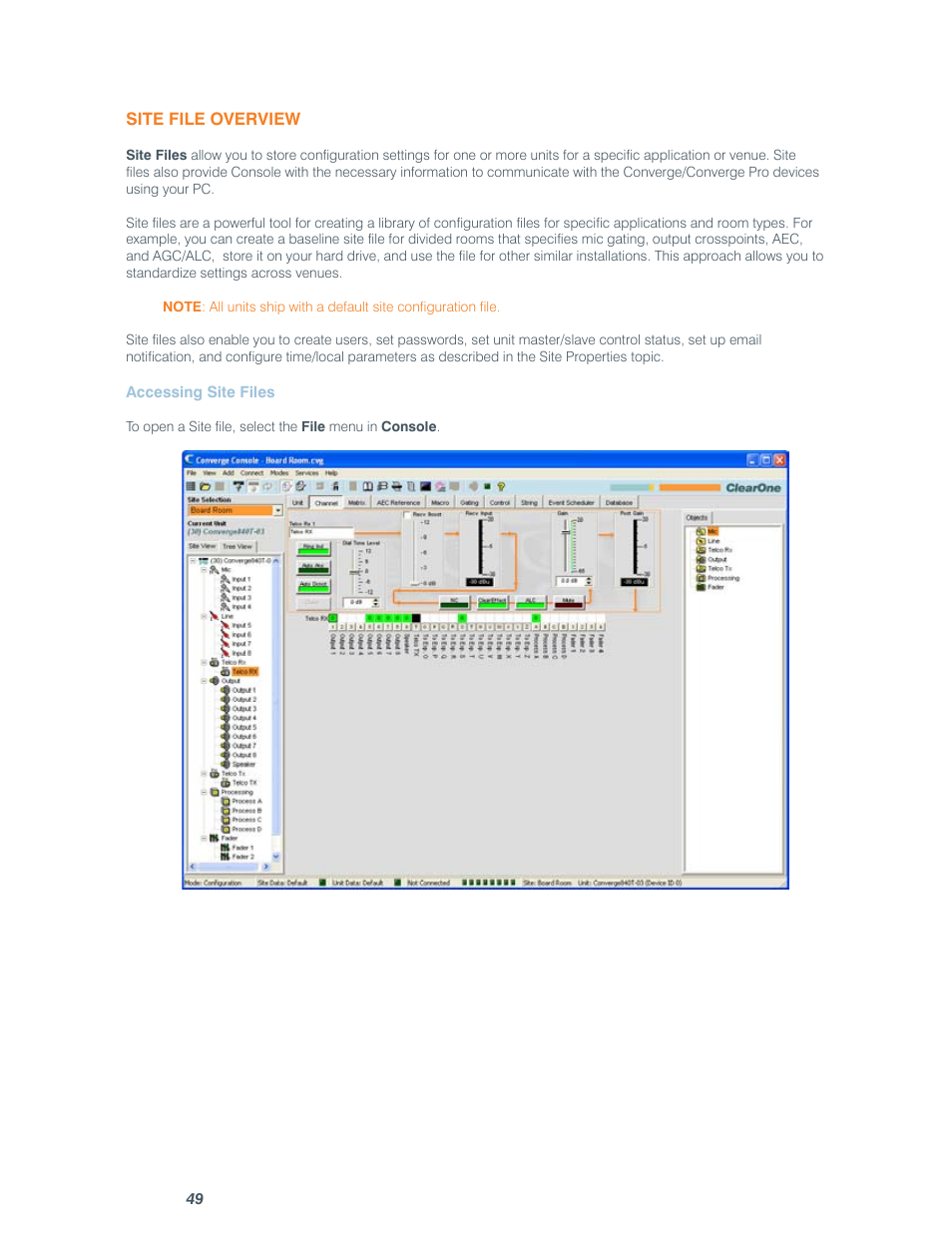 ClearOne comm CONVERGE SR 1212 User Manual | Page 54 / 320