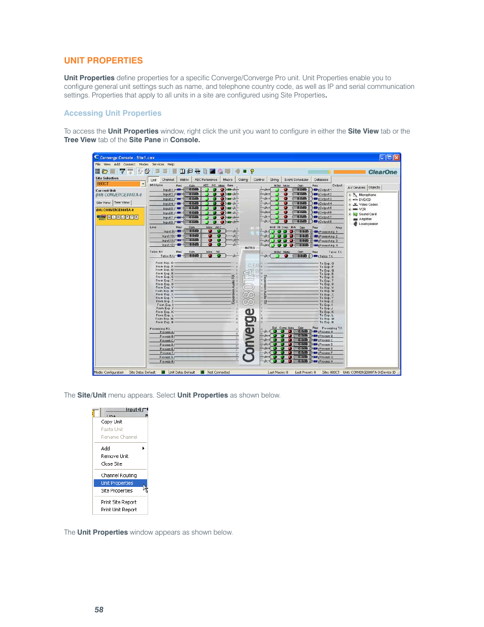 ClearOne comm CONVERGE SR 1212 User Manual | Page 63 / 320