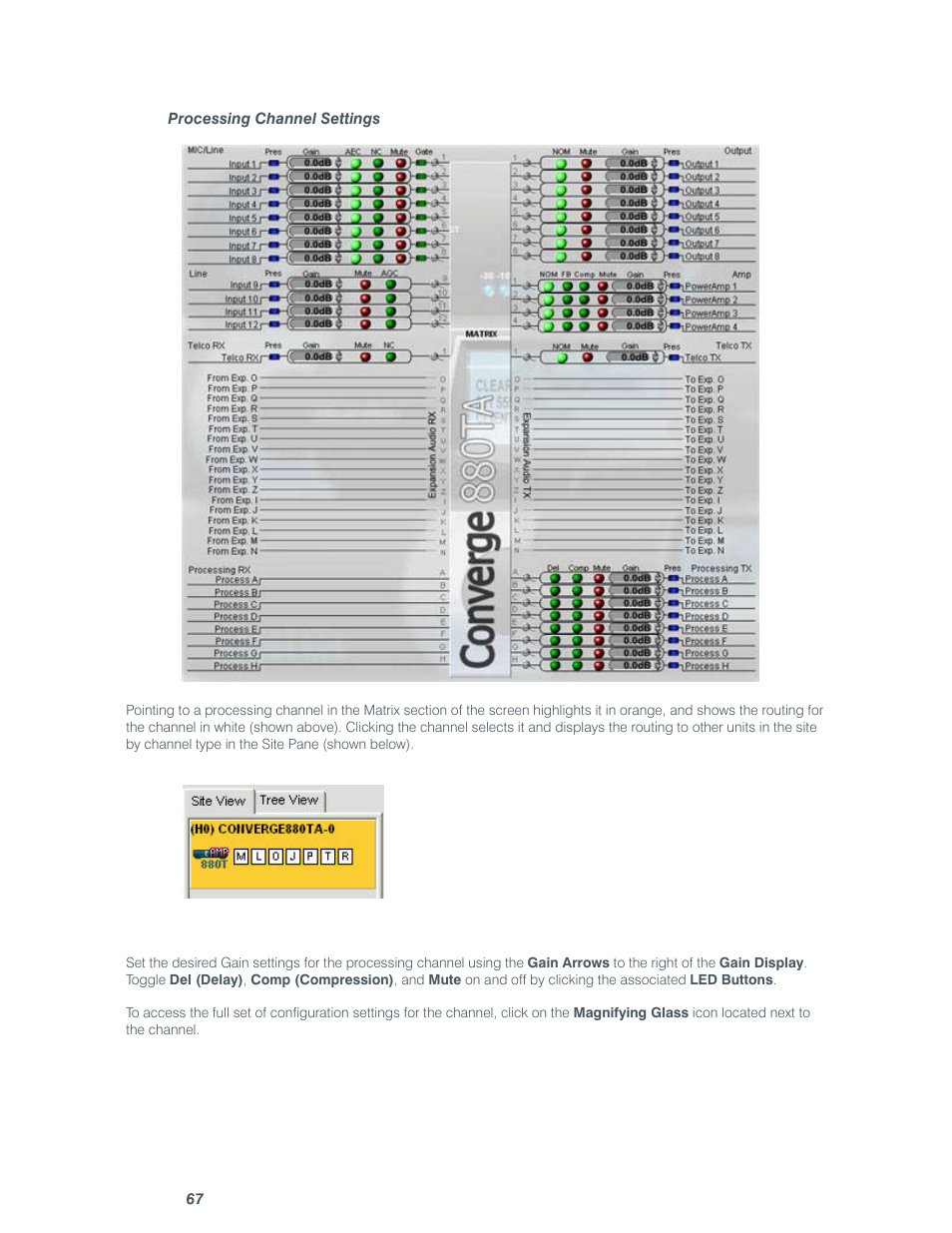 ClearOne comm CONVERGE SR 1212 User Manual | Page 72 / 320