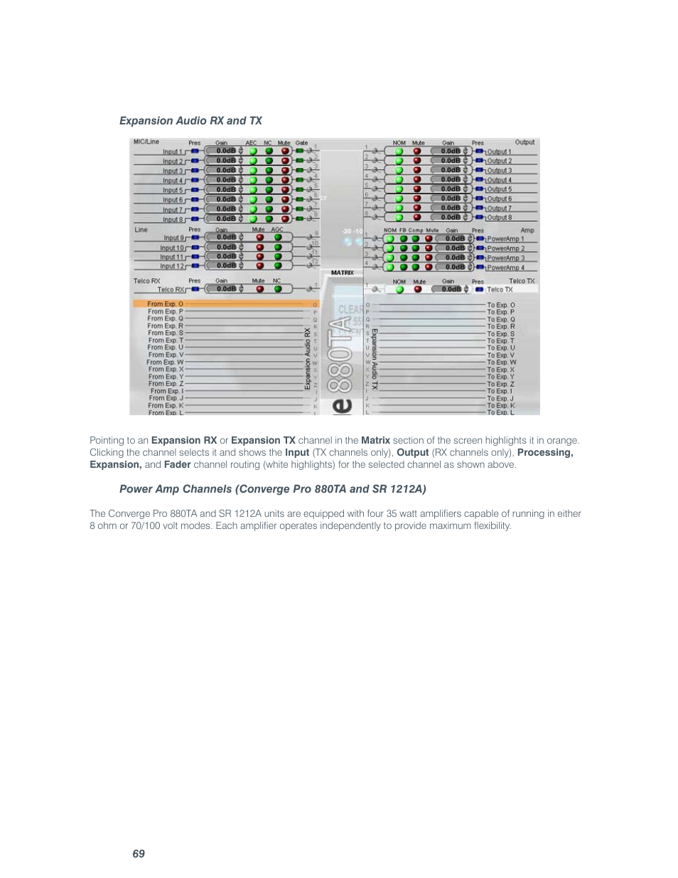 ClearOne comm CONVERGE SR 1212 User Manual | Page 74 / 320