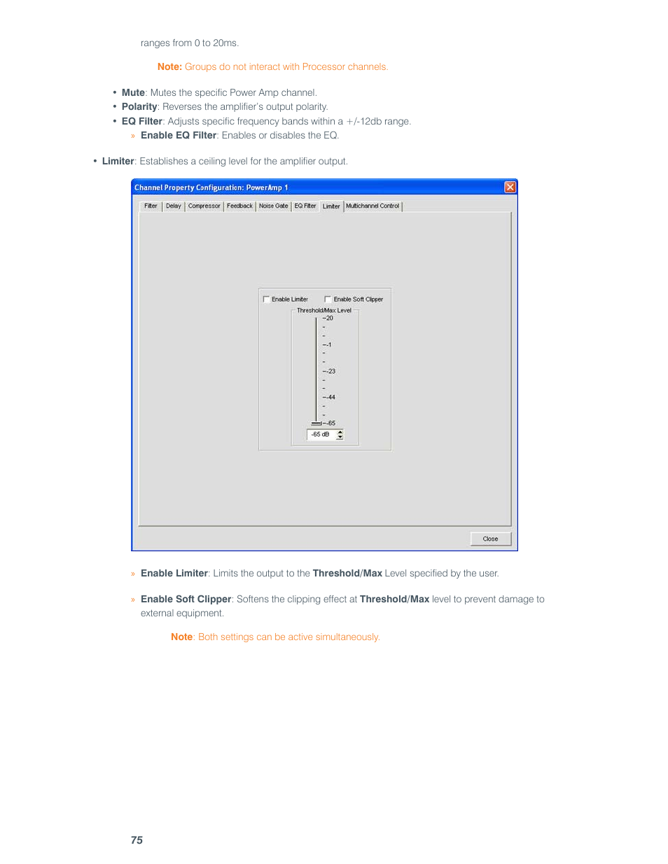 ClearOne comm CONVERGE SR 1212 User Manual | Page 80 / 320