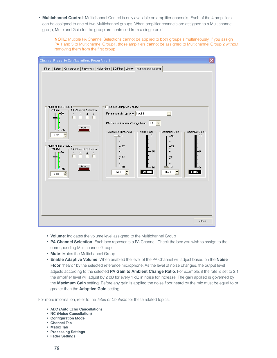 ClearOne comm CONVERGE SR 1212 User Manual | Page 81 / 320