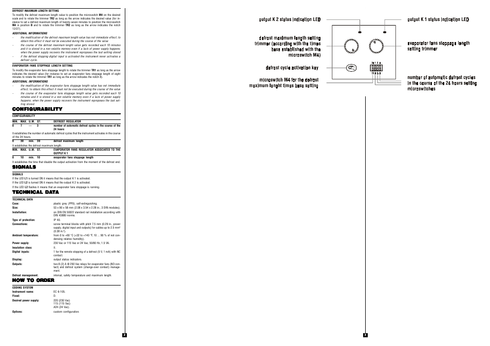 EVCO EC6105 User Manual | Page 2 / 2