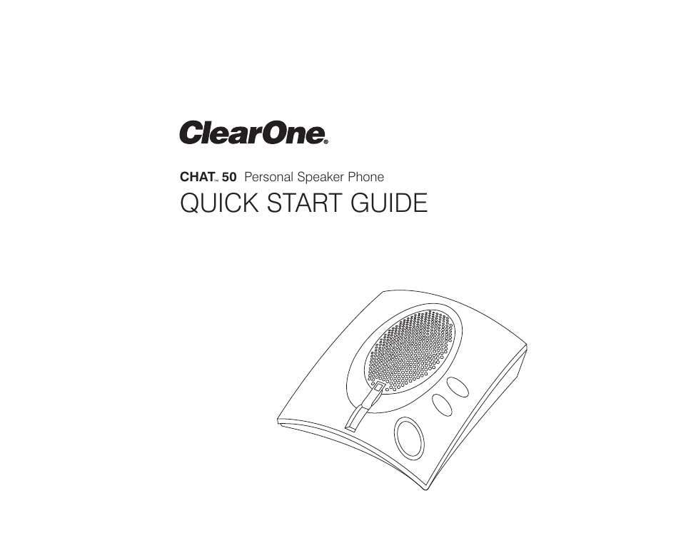 ClearOne comm Chat 50 User Manual | 17 pages