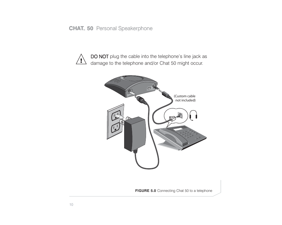 Chat, 50 personal speakerphone | ClearOne comm Chat 50 User Manual | Page 11 / 17