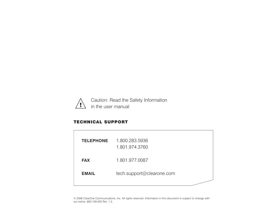 ClearOne comm Chat 50 User Manual | Page 17 / 17