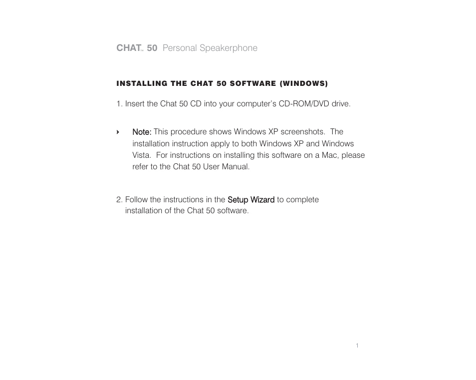 ClearOne comm Chat 50 User Manual | Page 2 / 17