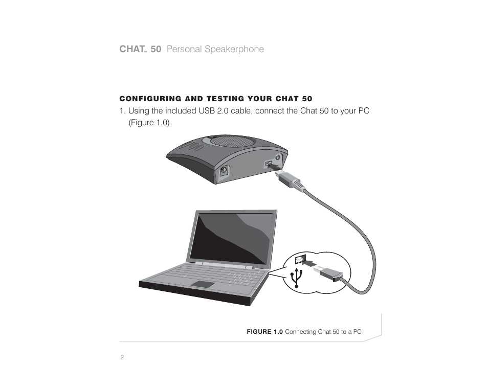 Chat, 50 personal speakerphone | ClearOne comm Chat 50 User Manual | Page 3 / 17