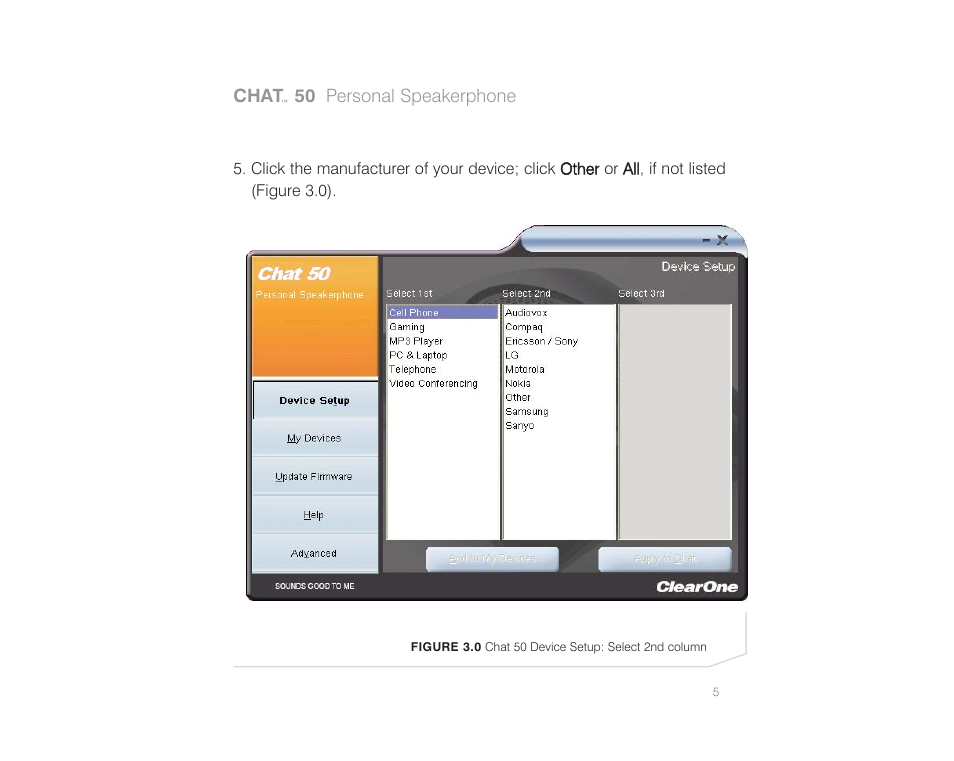 ClearOne comm Chat 50 User Manual | Page 6 / 17