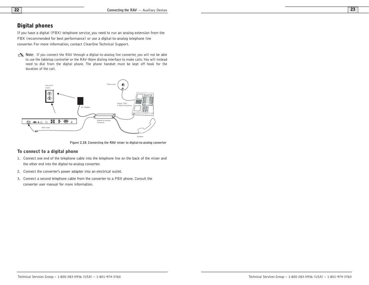 Digital phones | ClearOne comm ClearOne RAV 900 User Manual | Page 14 / 63