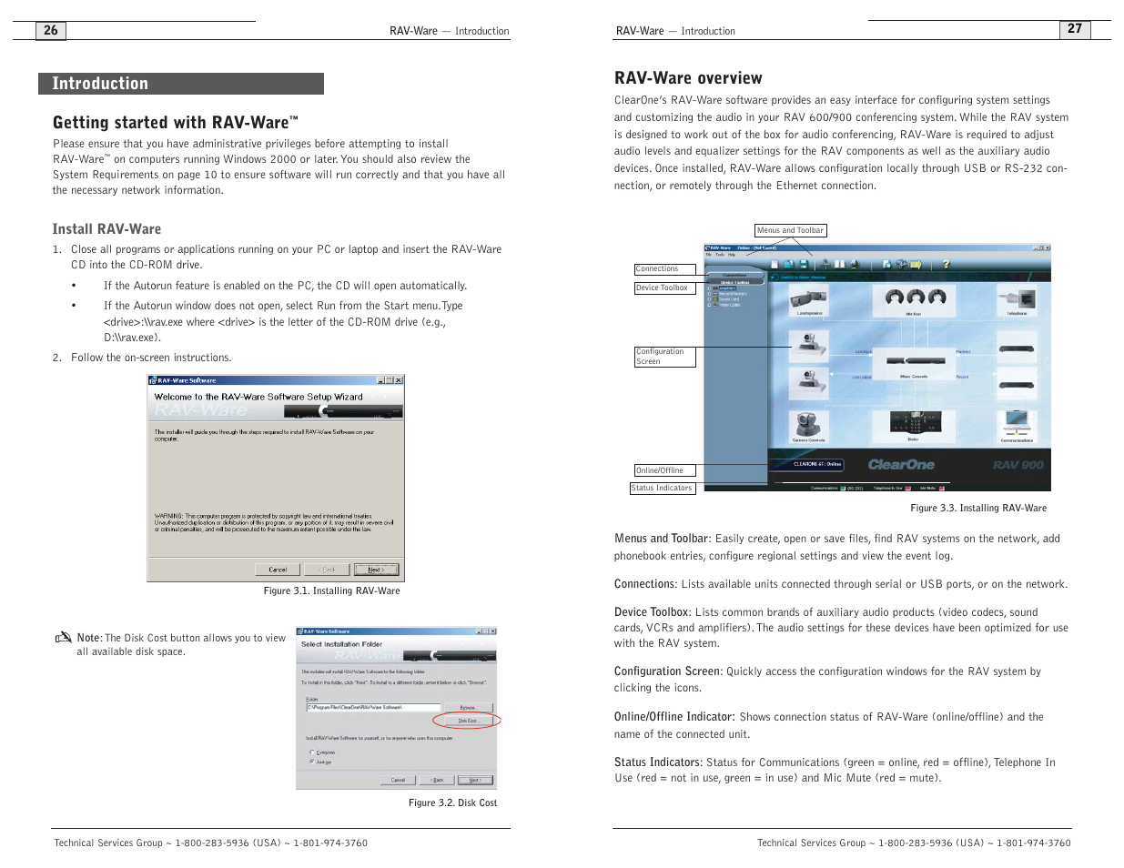 Rav-ware overview, Getting started with rav-ware, Introduction | ClearOne comm ClearOne RAV 900 User Manual | Page 16 / 63