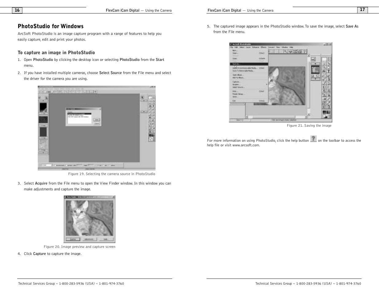 Photostudio for windows | ClearOne comm FlexCam User Manual | Page 10 / 14