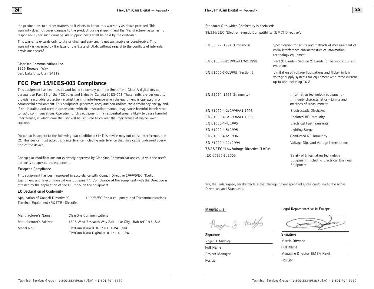 ClearOne comm FlexCam User Manual | Page 14 / 14