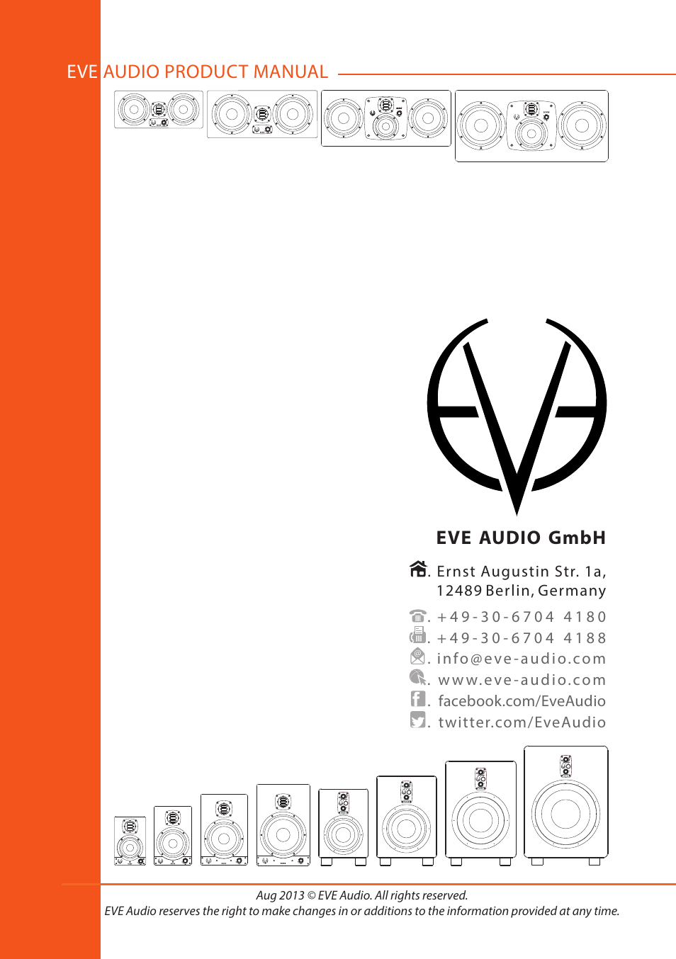 EVE audio SC208 - User manual User Manual | Page 13 / 13