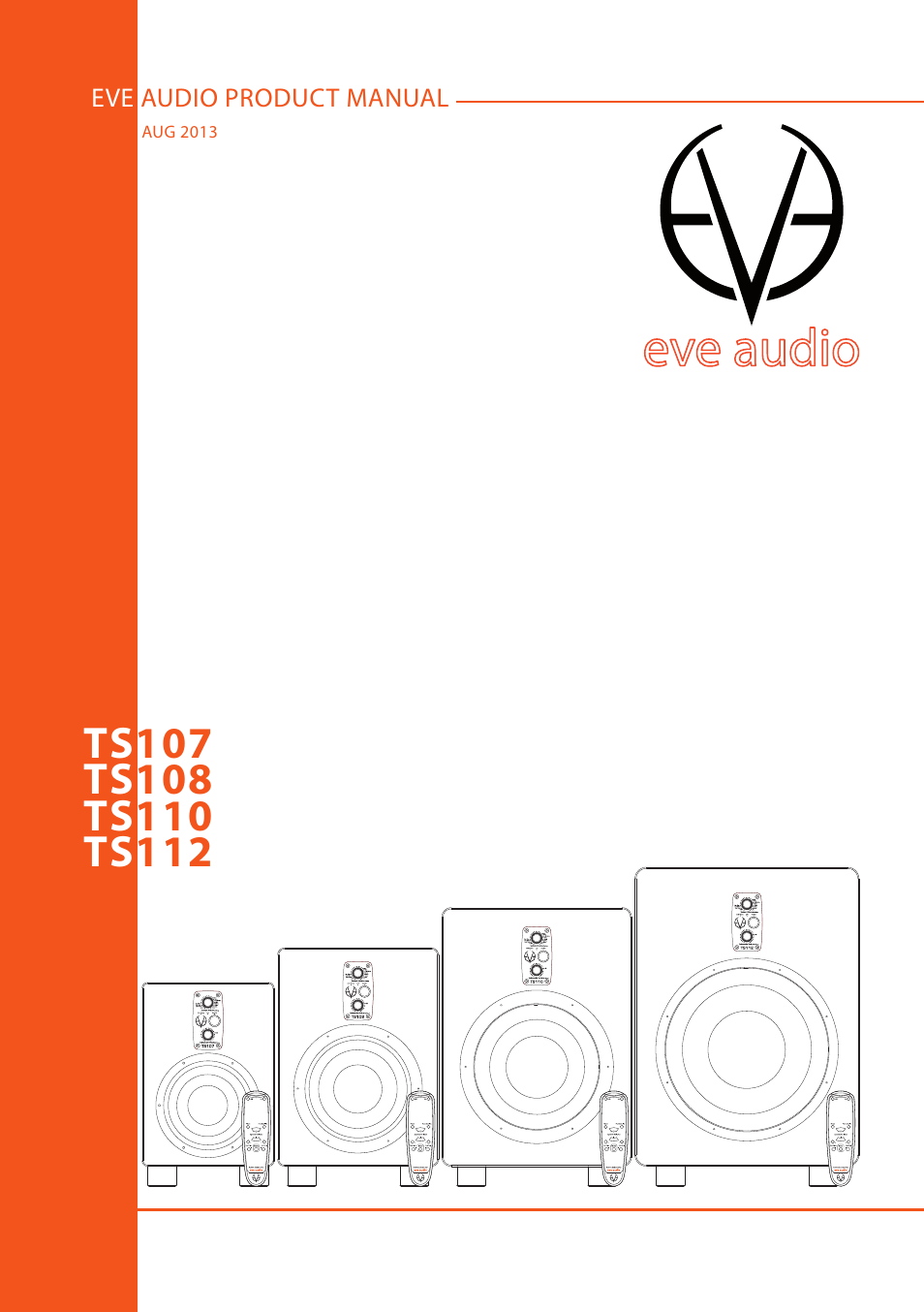 EVE audio TS112 - User manual User Manual | 13 pages