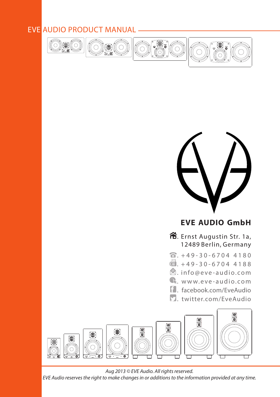 EVE audio TS112 - User manual User Manual | Page 13 / 13