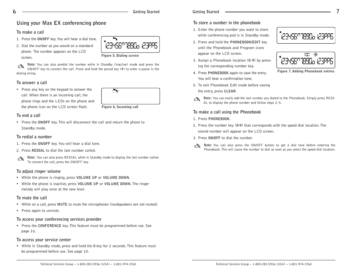 Using your max ex conferencing phone | ClearOne comm MaxTM EX User Manual | Page 5 / 10