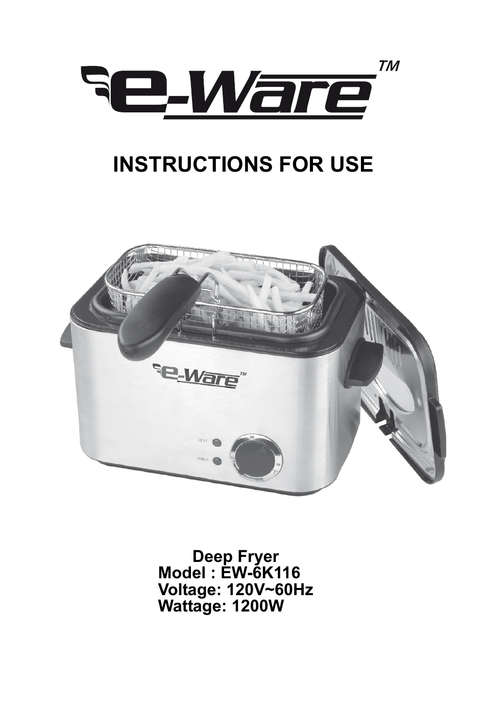 E-Ware EW-6K116 User Manual | 4 pages