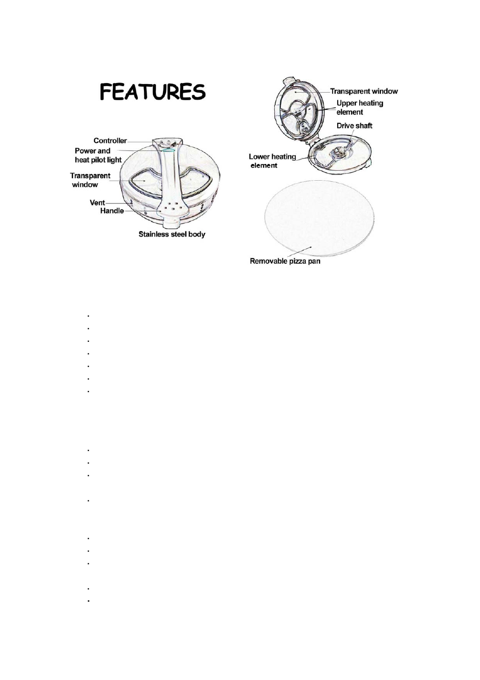 Using your pizza maker | E-Ware EW-6K205 User Manual | Page 3 / 4