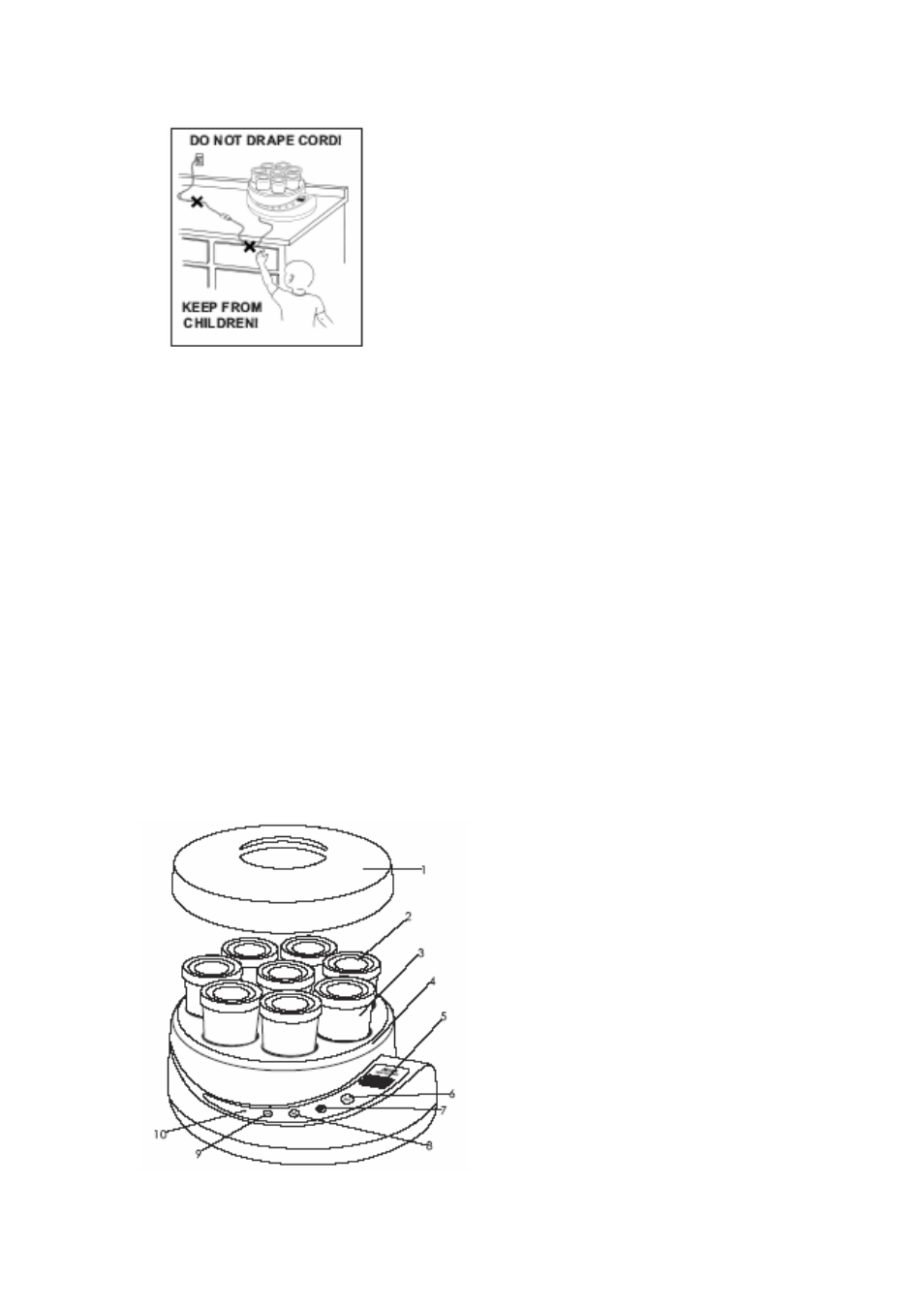 This appliance is for household use only, Parts identification, Polarized plug | E-Ware EW-5K102R User Manual | Page 3 / 8