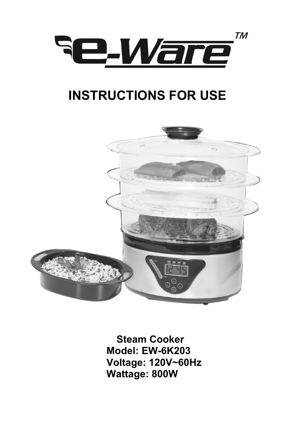 E-Ware EW-6K203 User Manual | 8 pages