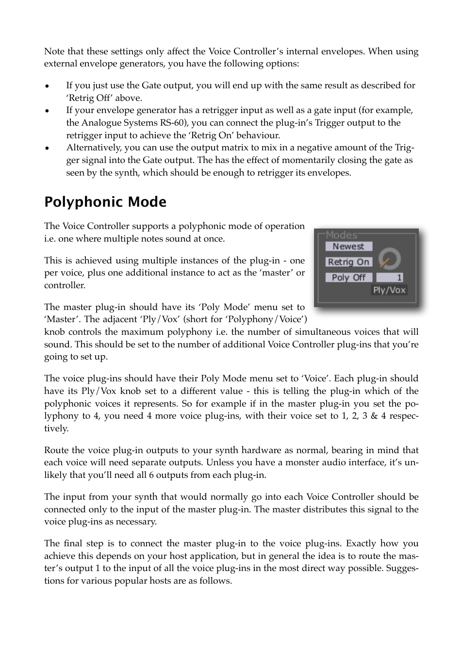 Polyphonic mode | Expert Sleepers Silent Way v2.4.3 User Manual | Page 104 / 123