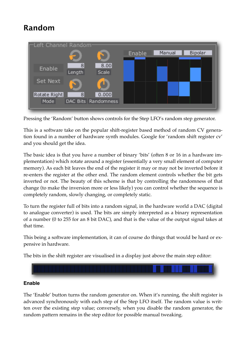 Random, Enable | Expert Sleepers Silent Way v2.4.3 User Manual | Page 85 / 123